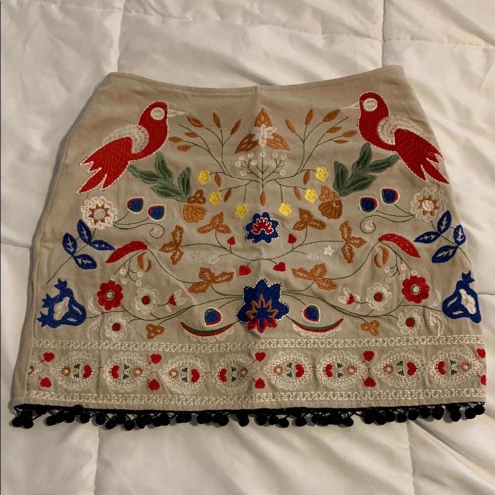 Altar'd state linen mini skirt